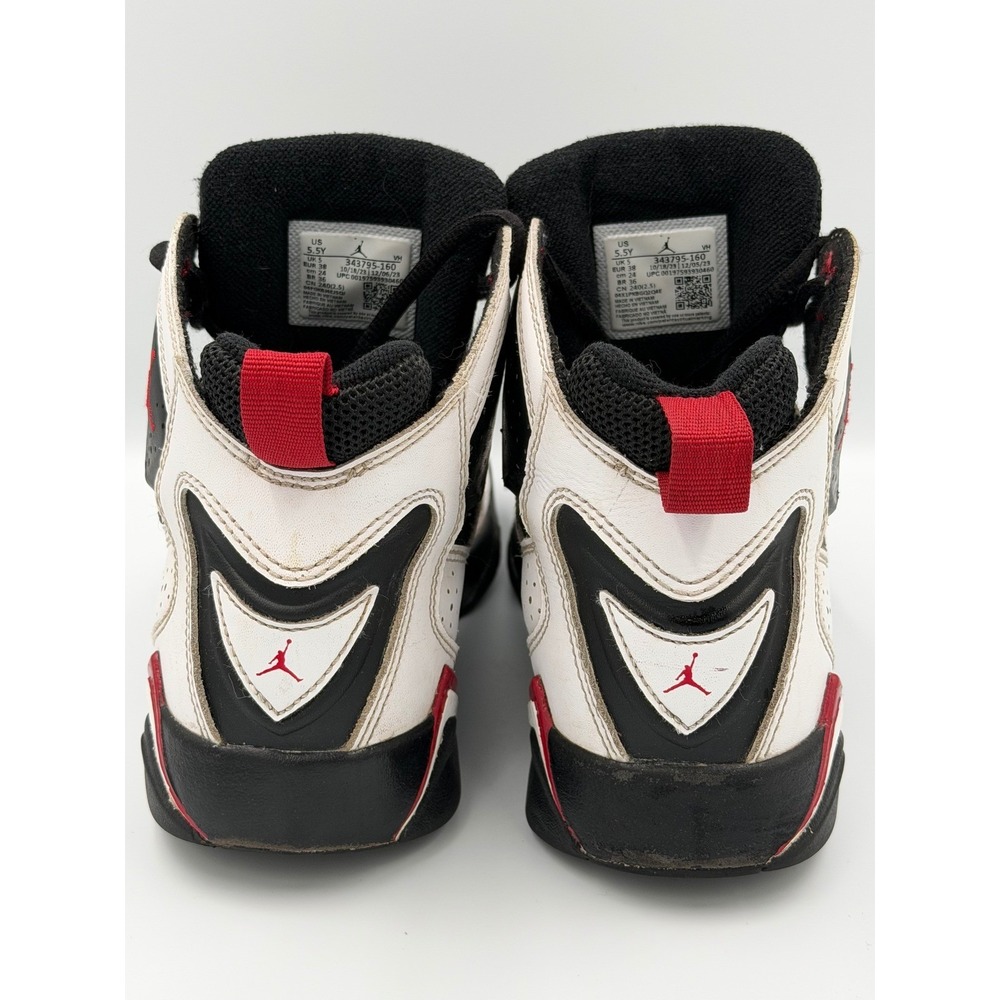 Jordan True Flight GS White Black Red Basketball Shoes Youth 5.5Y Streetwear‎ - Picture 4 of 8